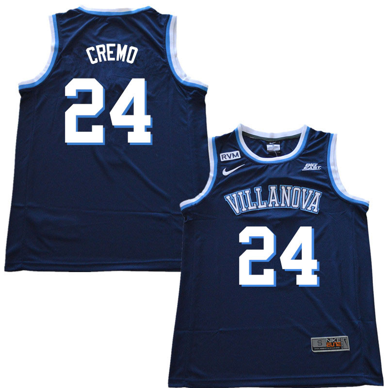 2018 Men #24 Joe Cremo Villanova Wildcats College Basketball Jerseys Sale-Navy - Click Image to Close